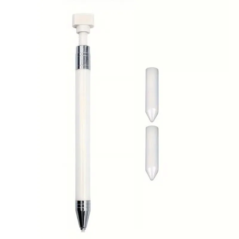 Automatic Refillable Wax Pen - White Pen / with 2 additional wax refills