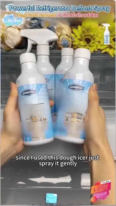 Ice and frost defrosting spray demonstration
