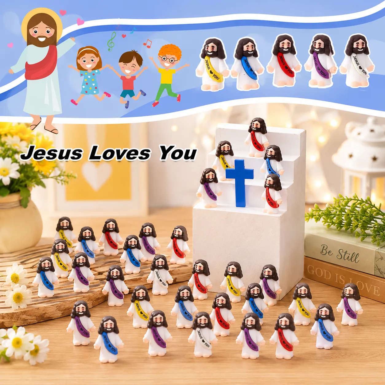 Original Design Figures - Jesus Loves You - 1 Pack (10PCS)